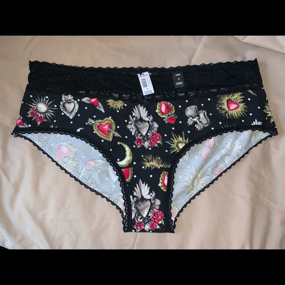 Torrid Lace Trim Cheeky Panties